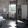 SOFTLINE Sliding 2 Doors Wardrobe in Grey - Image 6