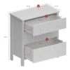 TROMSO 3 Drawers Chest in White - Image 2