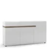 CHELSEA Living 2 Drawers 3 Doors Sideboard in White and Truffle Oak