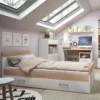 4KIDS Single Bed with Under Drawer and Orange/Lemon/Lilac/Opalino Handles - Image 13