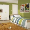 4KIDS Single Bed with Under Drawer and Orange/Lemon/Lilac/Opalino Handles - Image 12