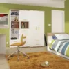 4KIDS Single Bed with Under Drawer and Orange/Lemon/Lilac/Opalino Handles - Image 11