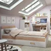 4KIDS Single Bed with Under Drawer and Orange/Lemon/Lilac/Opalino Handles - Image 8