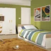 4KIDS Single Bed with Under Drawer and Orange/Lemon/Lilac/Opalino Handles - Image 6