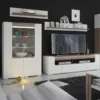 TORONTO Low Glazed 2 Doors Display Cabinet with Internal Shelves and Lighting - Image 5