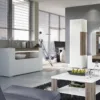 TORONTO 3 Doors Sideboard with Open Shelving with Lighting - Image 5