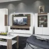 TORONTO Low Glazed 2 Doors Display Cabinet with Internal Shelves and Lighting - Image 4