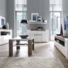 TORONTO 3 Doors Sideboard with Open Shelving with Lighting - Image 4