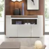 TORONTO 3 Doors Sideboard with Open Shelving with Lighting - Image 7