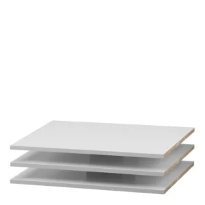 VERONA Set of 3 Shelves - Narrow (for 120cm Vero Wardrobes) in White