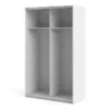 VERONA Sliding Wardrobe 120cm in White with White Doors and 2 Shelves - Image 9