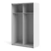 VERONA Sliding Wardrobe 120cm in White with Oak Doors and 2 Shelves - Image 7