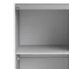 VERONA Sliding Wardrobe 120cm in White with White Doors and 5 Shelves - Image 4