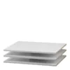 VERONA Sliding Wardrobe 120cm in White with White Doors and 5 Shelves - Image 2