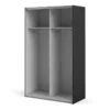 VERONA Sliding Wardrobe 120cm in Matt Black with Matt Black Doors and 2 Shelves - Image 10