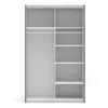 VERONA Sliding Wardrobe 120cm in Matt Black with Matt Black Doors and 5 Shelves - Image 11
