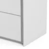 VERONA Sliding Wardrobe 180cm in White with White Doors and 2 Shelves - Image 5
