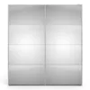 VERONA Sliding Wardrobe 180cm in White with 1 Mirror Doors and 2 Shelves - Image 12
