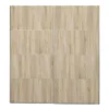 VERONA Sliding Wardrobe 180cm in White with Oak Doors and 5 Shelves - Image 12