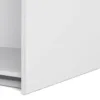 VERONA Sliding Wardrobe 180cm in White with White and Oak Doors, 5 Shelves - Image 5