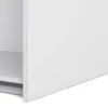 VERONA Sliding Wardrobe 180cm in White with Oak and Mirror Doors, 5 Shelves - Image 5