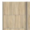VERONA Sliding Wardrobe 180cm in Oak with Oak Doors and 2 Shelves - Image 8