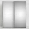 VERONA Sliding Wardrobe 180cm in Oak with 2 Mirror Doors and 2 Shelves - Image 9
