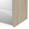 VERONA Sliding Wardrobe 180cm in Oak with 2 Mirror Doors and 2 Shelves - Image 6