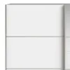 VERONA Sliding Wardrobe 180cm in Oak with White and Mirror Doors, 2 Shelves - Image 6