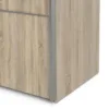 VERONA Sliding Wardrobes 180cm in Oak with White and Oak Doors, 2 Shelves - Image 5