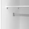 SPACE Wardrobe with 2 Sliding Doors in White - Image 5
