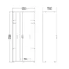SPACE Wardrobe with 2 Sliding Doors in White - Image 4