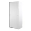 SPACE Wardrobe with 2 Sliding Doors in White - Image 12
