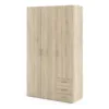 SPACE Wardrobe 3 Doors 3 Drawers in Oak 2000 - Image 15