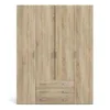 SPACE Wardrobe 4 Doors 3 Drawers in Oak 2000 - Image 13
