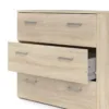 SPACE Chest of 3 Drawers in Oak - Image 8