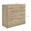 SPACE Chest of 3 Drawers in Oak - Image 6