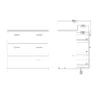SPACE Chest of 3 Drawers in Oak - Image 3