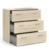 SPACE Chest of 3 Drawers in Oak - Image 13