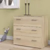 SPACE Chest of 3 Drawers in Oak - Image 10