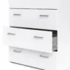 SPACE Chest of 5 Drawers in White - Image 7