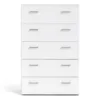 SPACE Chest of 5 Drawers in White - Image 14