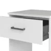 SPACE Bedside 1 Drawer in White - Image 6