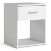 SPACE Bedside 1 Drawer in White