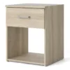 SPACE Bedside 1 Drawer in Oak - Image 12