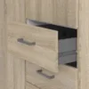SPACE Wardrobe 2 Doors 3 Drawers in Oak 2000 - Image 10