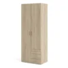 SPACE Wardrobe 2 Doors 3 Drawers in Oak 2000 - Image 2