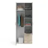 SPACE Wardrobe 2 Doors 3 Drawers in Oak 2000 - Image 5