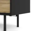 MATCH TV Unit 1 Door 1 Drawer in Black and Oak - Image 3