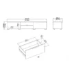 MATCH TV Unit 2 Drawers 2 Shelves in Truffle Oak - Image 4